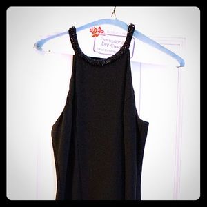 Gorgeous full length gown with beaded halter